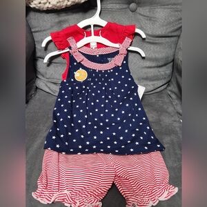 Carter's Starry Dress and Striped Bloomers